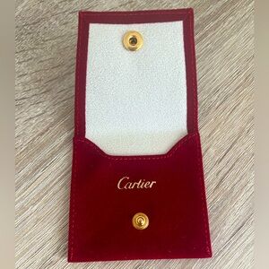 Cartier Velvet Jewelry Pouch Small - NEW